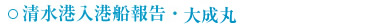 入船報告・大成丸
